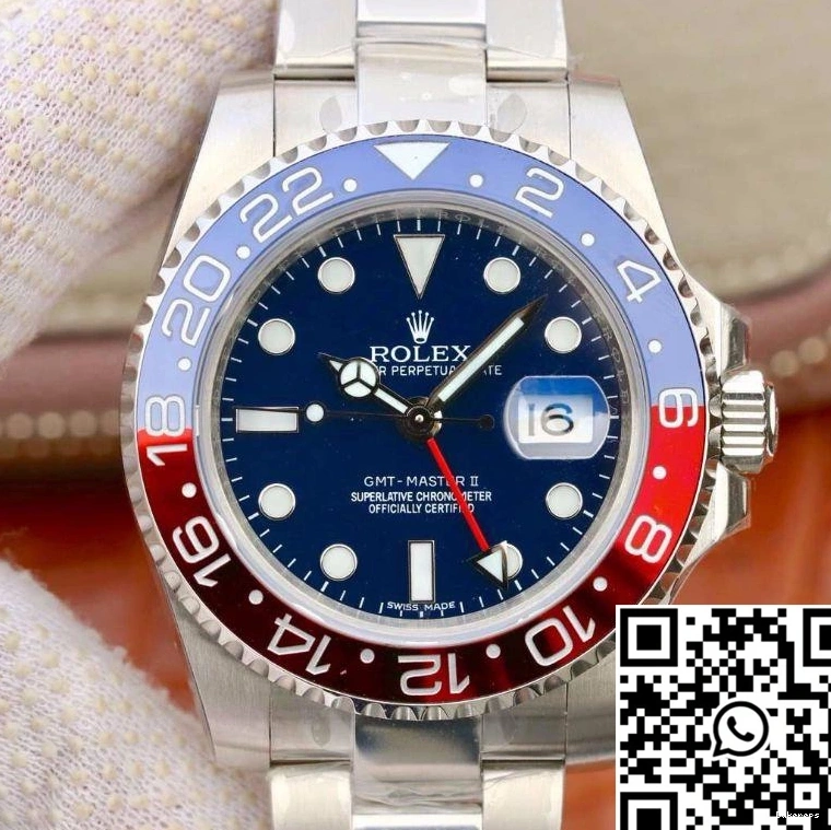 Factory 126710BLRO EW Rolex Dial II Blue Master GMT 0111